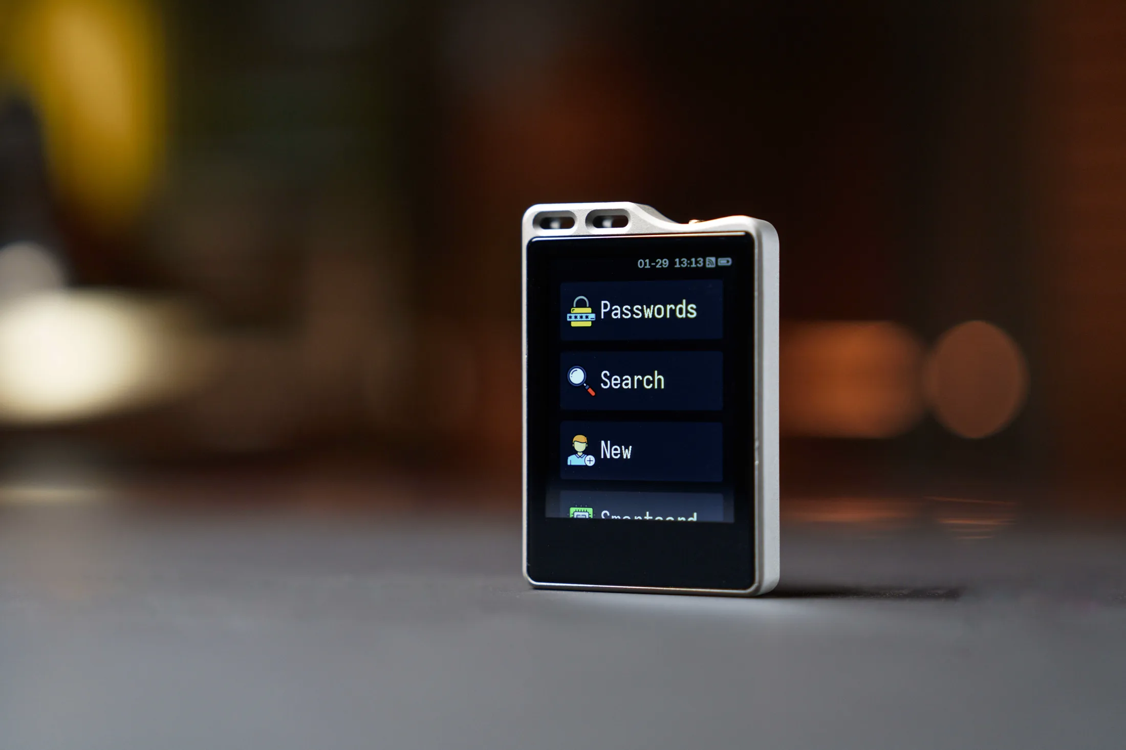 MiixKey touchscreen security key, current device