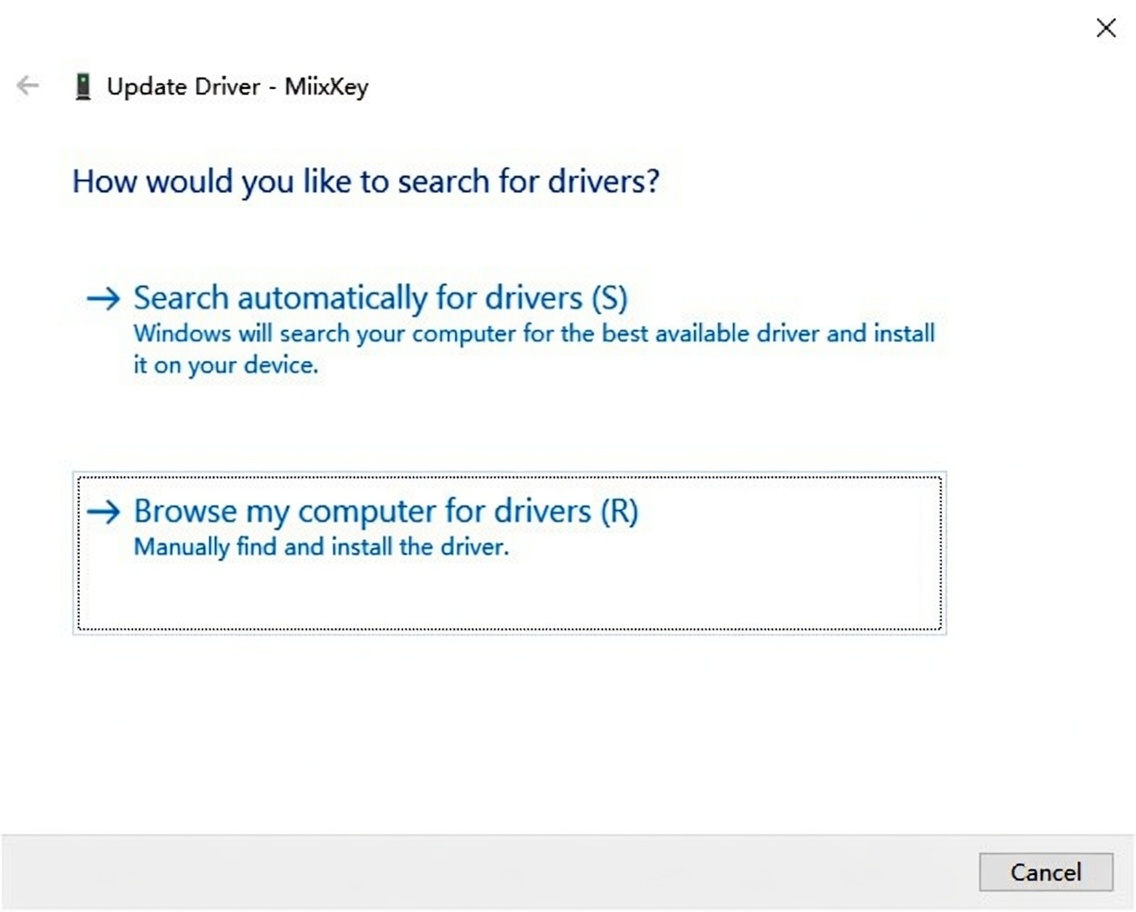 Search for driver