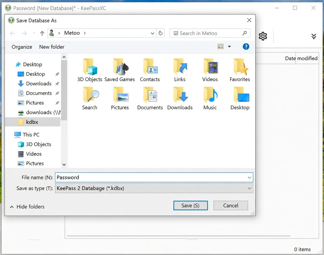 Save database