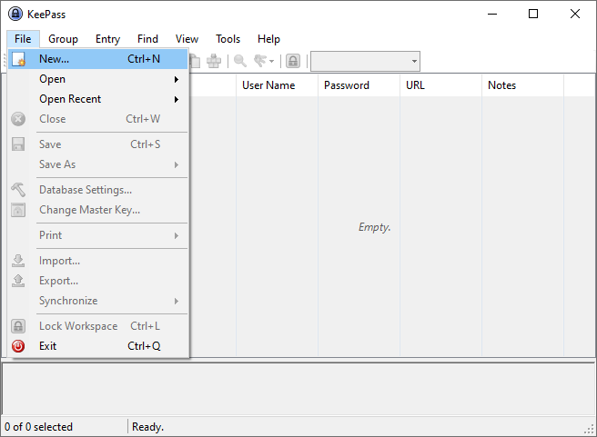 Choose storage location