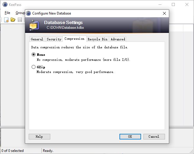 Disable compression